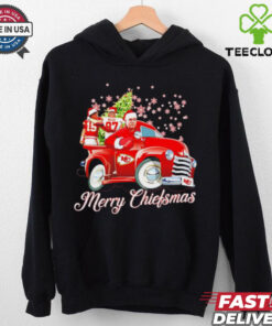 Kansas City Chiefs coach Kelce Mahomes Merry Christmas shirt
