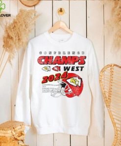 Kansas City Chiefs conference champions west 2024 shirt