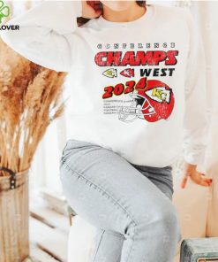 Kansas City Chiefs conference champions west 2024 hoodie, sweater, longsleeve, shirt v-neck, t-shirt