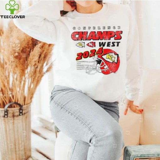 Kansas City Chiefs conference champions west 2024 hoodie, sweater, longsleeve, shirt v-neck, t-shirt