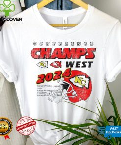 Kansas City Chiefs conference champions west 2024 hoodie, sweater, longsleeve, shirt v-neck, t-shirt