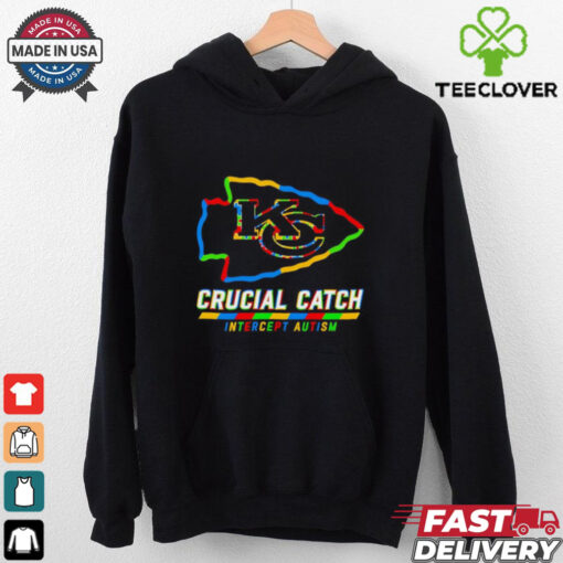 Kansas City Chiefs crucial catch intercept autism T shirt