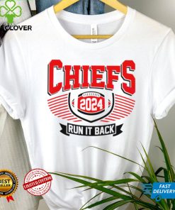 Kansas City Chiefs football 2024 run it back logo shirt