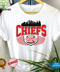 Kansas City Chiefs football 2024 skyline logo shirt