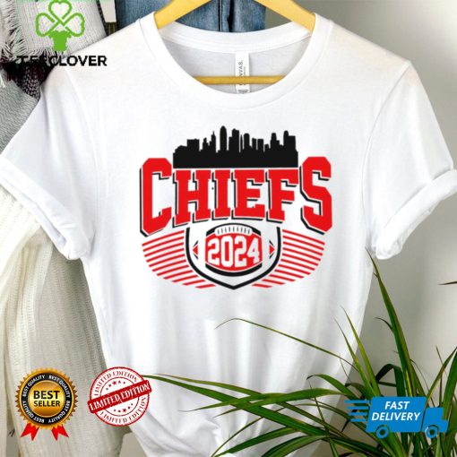 Kansas City Chiefs football 2024 skyline logo shirt