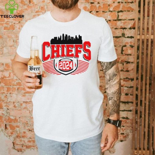 Kansas City Chiefs football 2024 skyline logo shirt