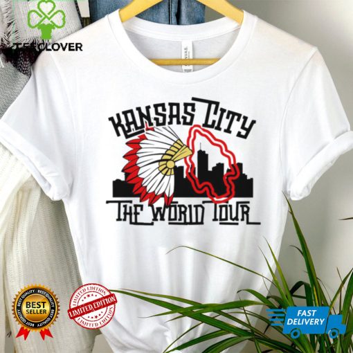 Kansas City Chiefs football Kansas City the world tour skyline logo hoodie, sweater, longsleeve, shirt v-neck, t-shirt