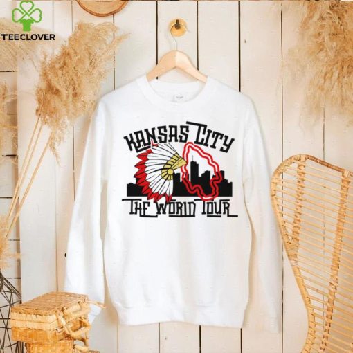 Kansas City Chiefs football Kansas City the world tour skyline logo hoodie, sweater, longsleeve, shirt v-neck, t-shirt