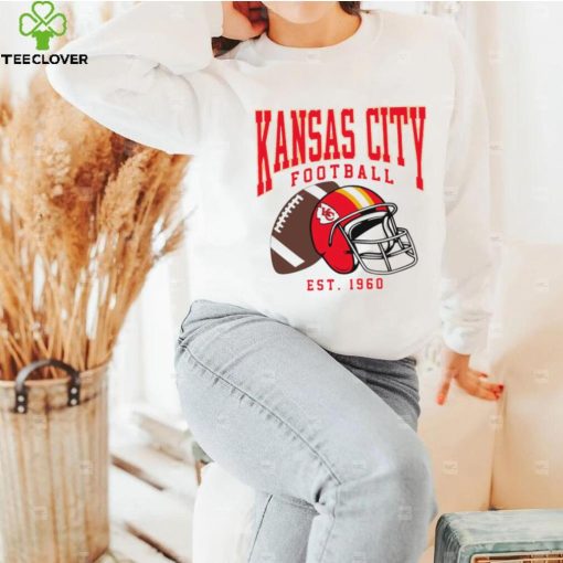 Kansas City Chiefs football est. 1960 NFL helmet logo hoodie, sweater, longsleeve, shirt v-neck, t-shirt