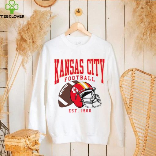 Kansas City Chiefs football est. 1960 NFL helmet logo hoodie, sweater, longsleeve, shirt v-neck, t-shirt