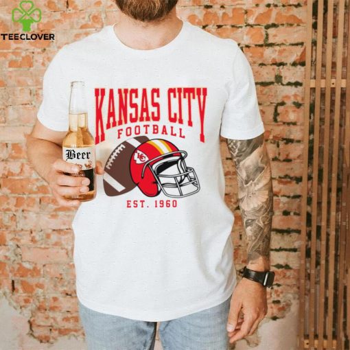 Kansas City Chiefs football est. 1960 NFL helmet logo hoodie, sweater, longsleeve, shirt v-neck, t-shirt