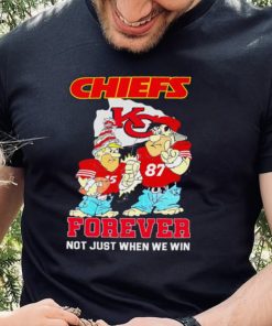 Kansas City Chiefs forever not just when we win Patrick Mahomes and Travis Kelce cartoon hoodie, sweater, longsleeve, shirt v-neck, t-shirt