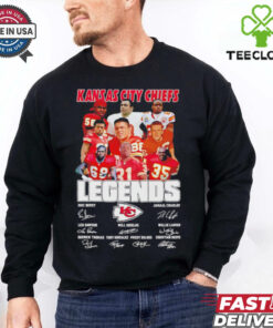 Kansas City Chiefs legends name and signatures shirt