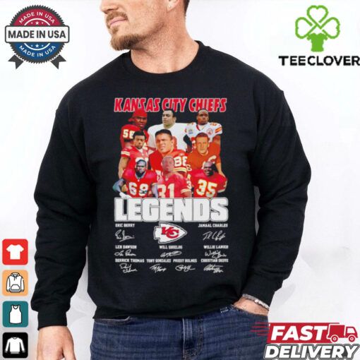 Kansas City Chiefs legends name and signatures shirt