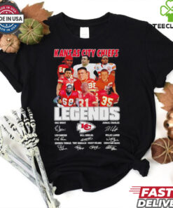 Kansas City Chiefs legends name and signatures shirt