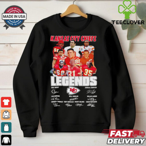 Kansas City Chiefs legends name and signatures shirt