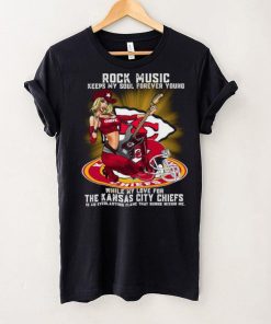 Kansas City Chiefs rock music keep my soul forever young shirt