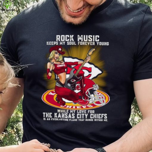 Kansas City Chiefs rock music keep my soul forever young hoodie, sweater, longsleeve, shirt v-neck, t-shirt