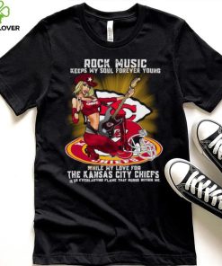 Kansas City Chiefs rock music keep my soul forever young hoodie, sweater, longsleeve, shirt v-neck, t-shirt