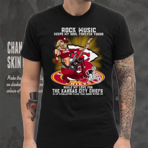 Kansas City Chiefs rock music keep my soul forever young hoodie, sweater, longsleeve, shirt v-neck, t-shirt