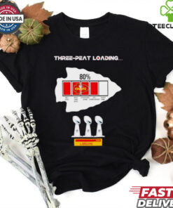 Kansas City Chiefs three peat loading 80% no. 1 seed wild card bye divisional round afc championship super bowl lix shirt