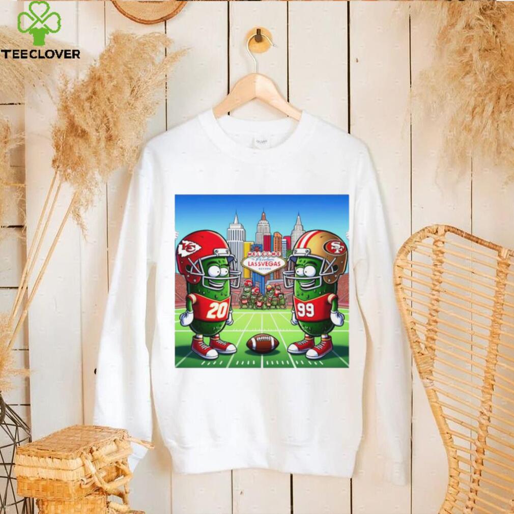 Kansas City Chiefs vs San Francisco 49ers matchup pickle shirt Kansas City Chiefs vs San Francisco 49ers matchup pickle shirt