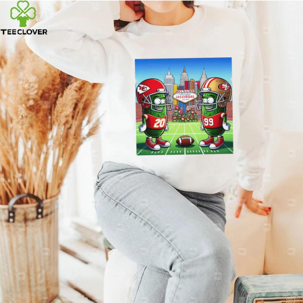 Kansas City Chiefs vs San Francisco 49ers matchup pickle shirt Kansas City Chiefs vs San Francisco 49ers matchup pickle shirt
