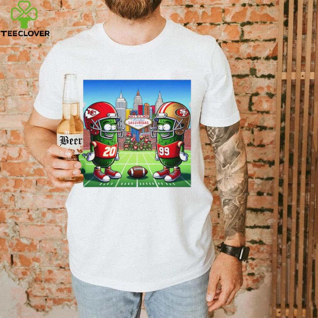 Kansas City Chiefs vs San Francisco 49ers matchup pickle shirt Kansas City Chiefs vs San Francisco 49ers matchup pickle shirt