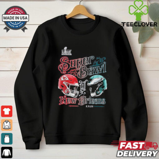 Kansas City Chiefs vs. Philadelphia Eagles Super Bowl LIX New Orleans shirt