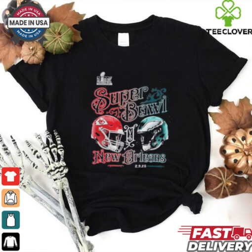 Kansas City Chiefs vs. Philadelphia Eagles Super Bowl LIX New Orleans shirt