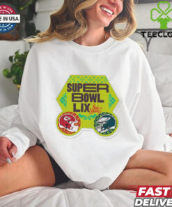 Kansas City Chiefs vs. Philadelphia Eagles WinCraft Super Bowl LIX shirt