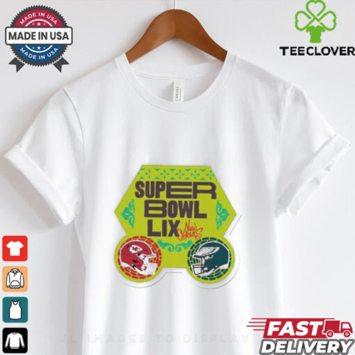 Kansas City Chiefs vs. Philadelphia Eagles WinCraft Super Bowl LIX shirt
