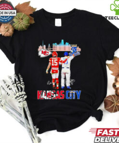 Kansas City Chiefs x Kansas City Royals signature city skyline shirt