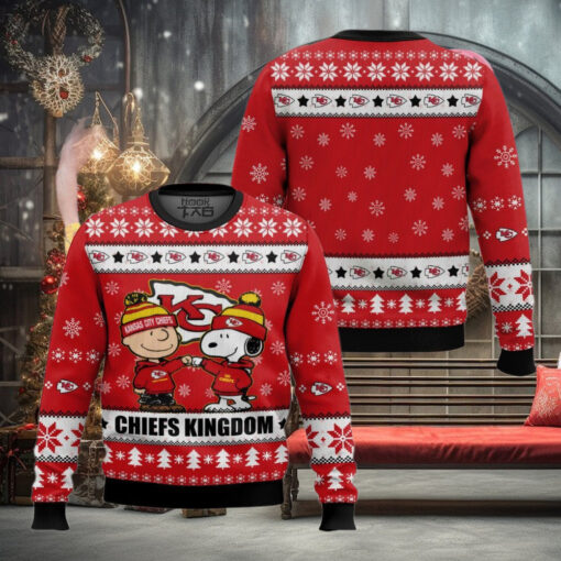 Kansas City Chiefs x Snoopy Christmas 2024 Ugly Sweater