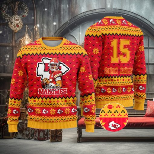 Kansas City Chiefs – Patrick Mahomes Custom Name And Number Ugly Christmas Sweater