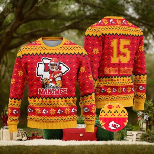 Kansas City Chiefs – Patrick Mahomes Custom Name And Number Ugly Christmas Sweater