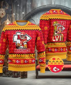Kansas City Chiefs – Patrick Mahomes Super Bowl LVII Champions 2023 Ugly Christmas Sweater
