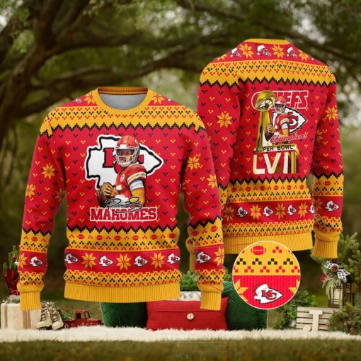 Kansas City Chiefs – Patrick Mahomes Super Bowl LVII Champions 2023 Ugly Christmas Sweater