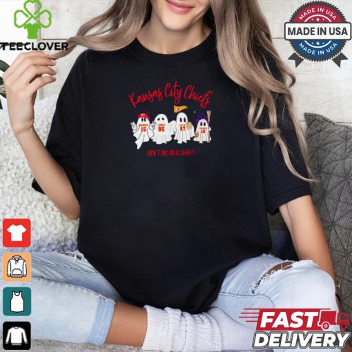 Kansas City Football Halloween Ghost ain’t no boo sheet shirt