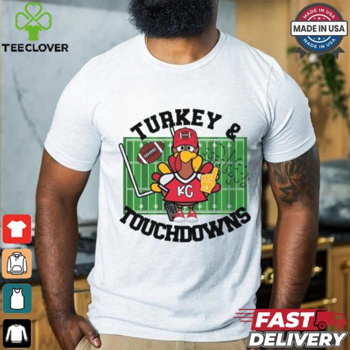 Kansas City Football Turkey Touchdowns shirt