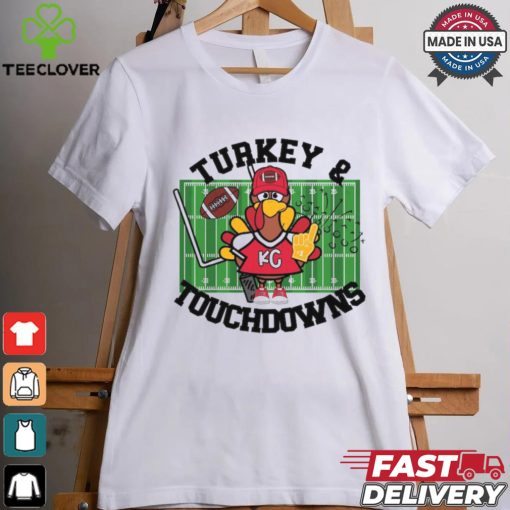 Kansas City Football Turkey Touchdowns shirt
