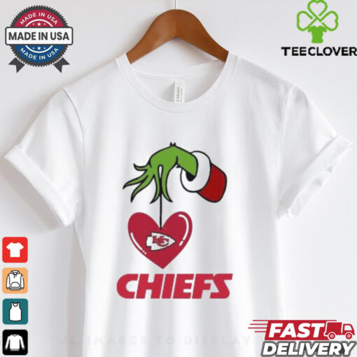 Kansas City Grinch Heart Christmas 2024 shirt