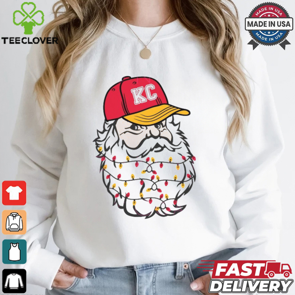 Kansas City KC Ball Cap Christmas Lights Holidays Shirt Kansas City KC Ball Cap Christmas Lights Holidays Shirt