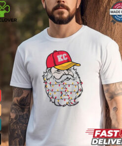 Kansas City KC Ball Cap Christmas Lights Holidays Shirt