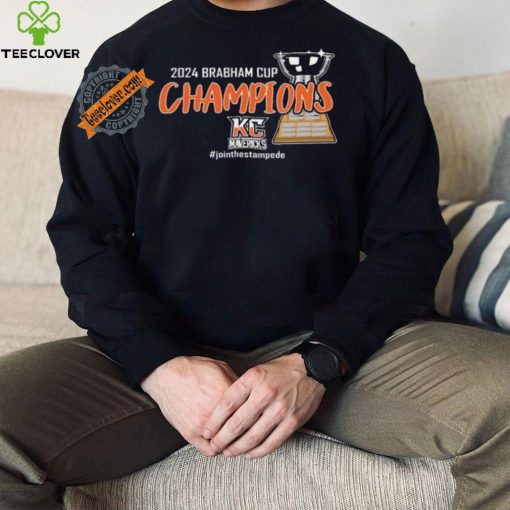 Kansas City Mavericks 2024 Brabham Cup Champions trophy shirt