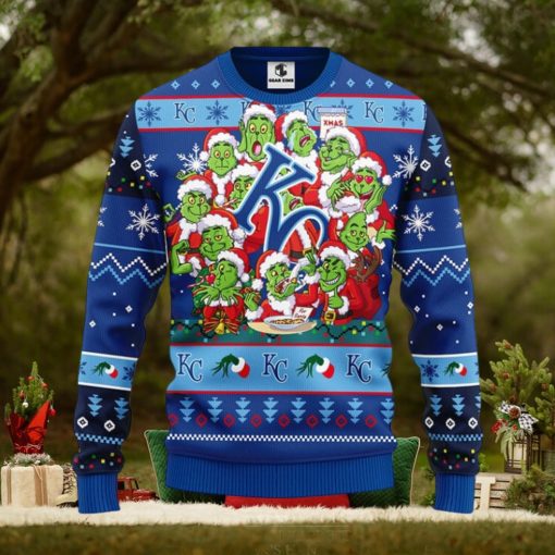 Kansas City Royals 12 Grinch Xmas Day Christmas Ugly Sweater