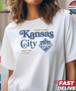 Kansas City Royals Baseball Playoff Bound Party Like it’s 1985 Postseason 2024 Shirts