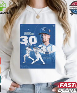 Kansas City Royals Bobby Witt Jr. First Shortstop In MLB History o Have Multiple Season With 30 SB 30 HR Poster t shirt 1 Kansas City Royals Bobby Witt Jr. First Shortstop In MLB History o Have Multiple Season With 30 SB 30 HR Poster t shirt