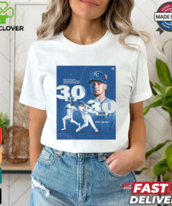 Kansas City Royals Bobby Witt Jr. First Shortstop In MLB History o Have Multiple Season With 30 SB 30 HR Poster t shirt 3 Kansas City Royals Bobby Witt Jr. First Shortstop In MLB History o Have Multiple Season With 30 SB 30 HR Poster t shirt