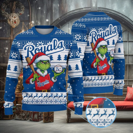 Kansas City Royals Funny Grinch Christmas Sweater